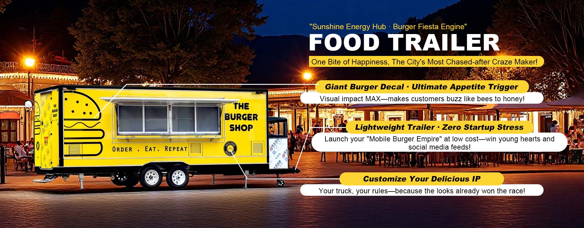 Producent przyczep spożywczych. Ciężarówka