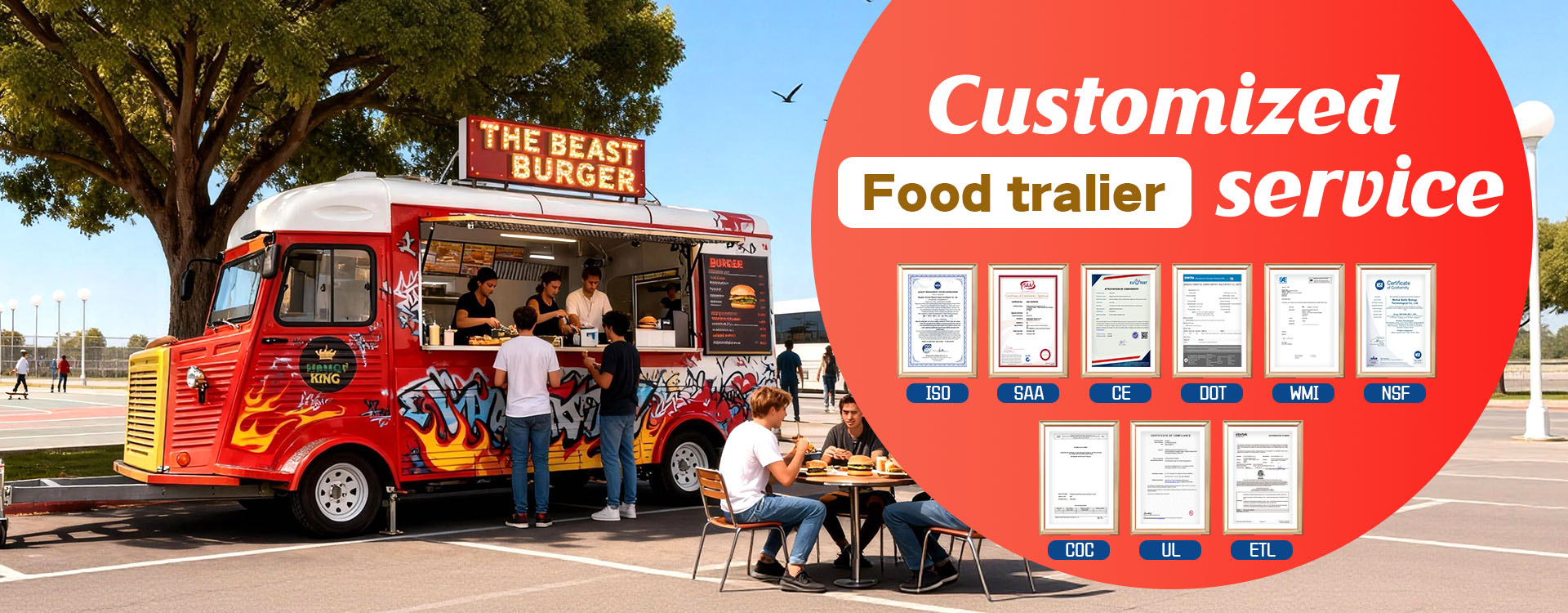 Producent przyczep spożywczych. Ciężarówka