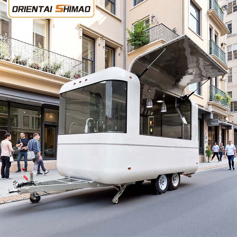 Food truck w stylu pudełkowym