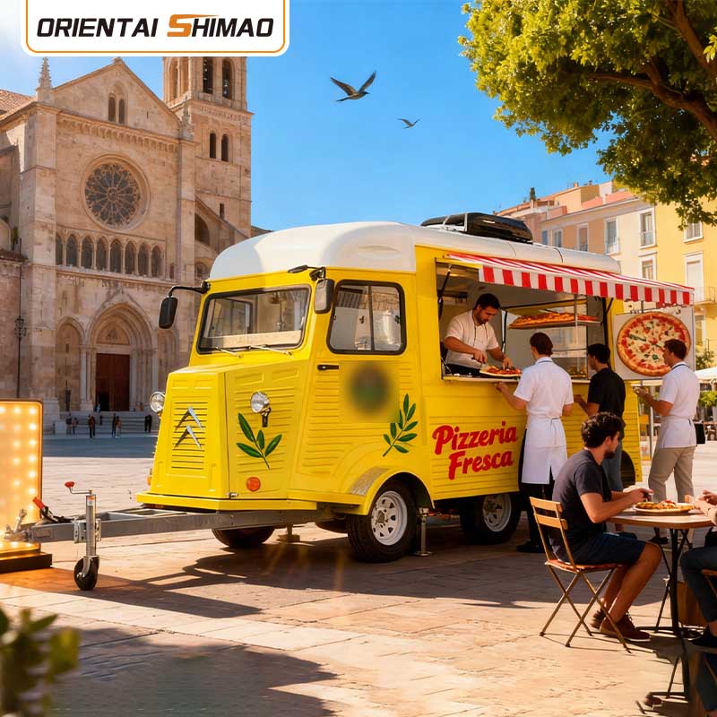 Kawiarnia Ciężarówka do kawy Mobilna przyczepa do kawy Przyczepa do fast foodów Ciężarówka do serwowania żywności