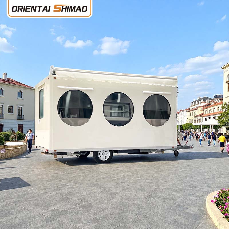 Kwadratowy wózek spożywczy na kółkach